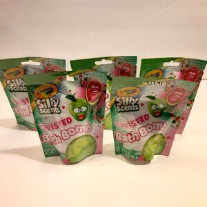 Crayola Silly Scents Twisted Bath Bomb Apple Watermelon 2.12 oz Lot of‎ 5 New